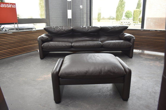 Image 1 of Prachtige Cassina Maralunga 675 -3 Vico Magistretti  Design Sofa