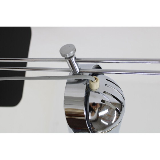 Image 1 of Vintage Stanislav Indra verchroomde tafellamp, Tsjecho-Slowakije 1970