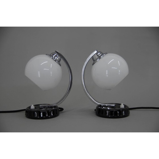 Image 1 of Paar vintage Art Deco tafellampen, jaren 1930