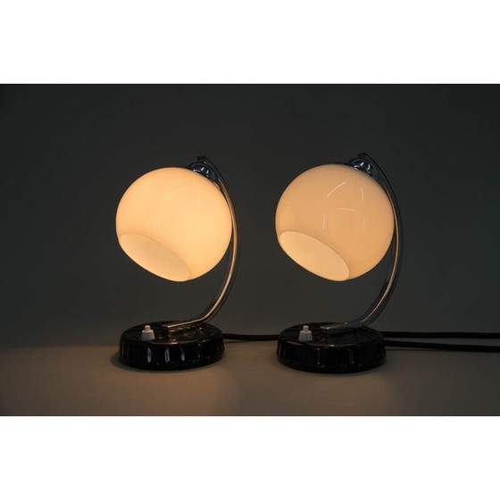 Image 1 of Paar vintage Art Deco tafellampen, jaren 1930