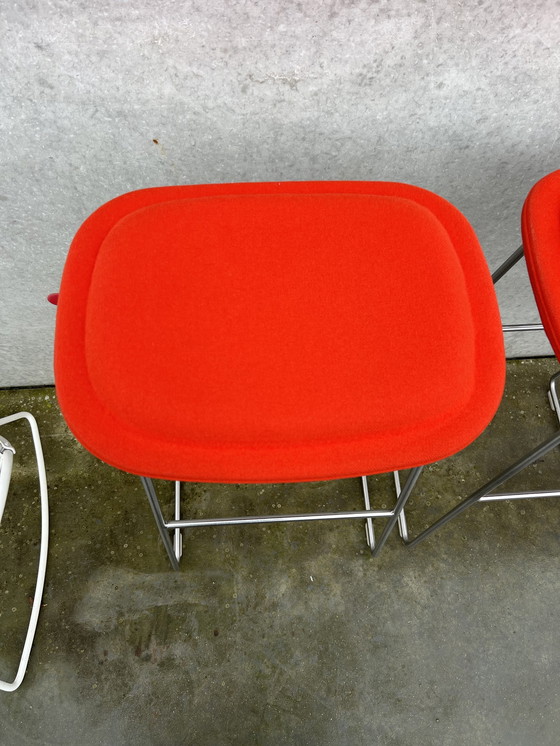 Image 1 of 4X Cappellini Hi Pad Stool Rood