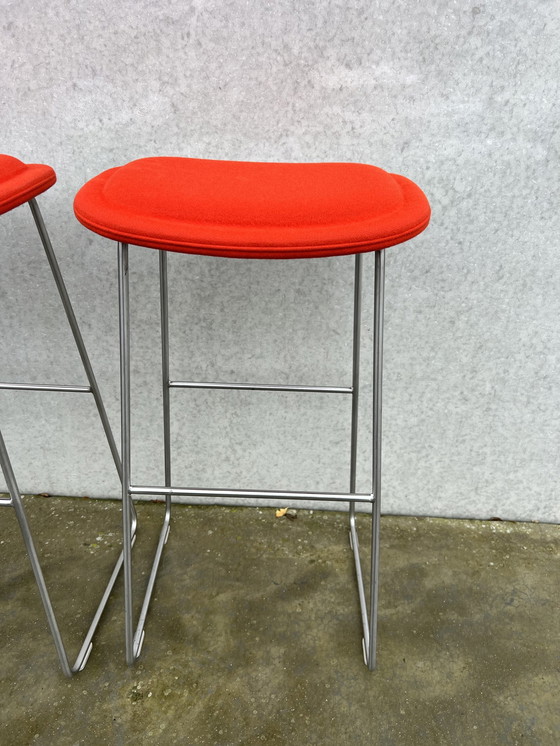 Image 1 of 4X Cappellini Hi Pad Stool Rood