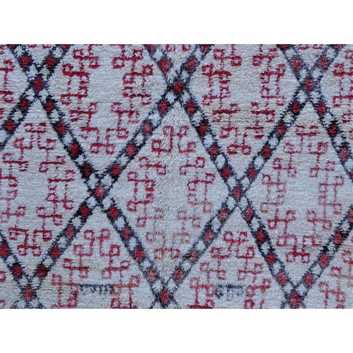 Vintage Berber vloerkleed Beni ouarain