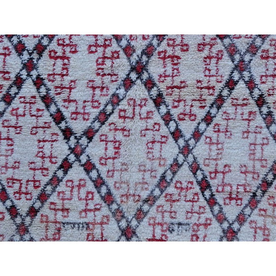 Image 1 of Vintage Berber vloerkleed Beni ouarain