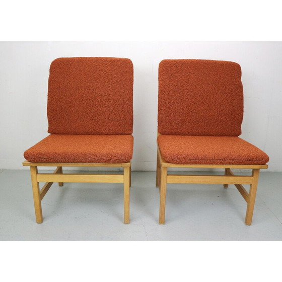 Image 1 of Set van 4 vintage bijzetstoelen model 3232 van Børge Mogensen voor Frederica Stolefabrik, 1968