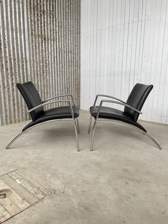 Image 1 of Kebe design fauteuils Denemarken 1980 vintage fauteuils