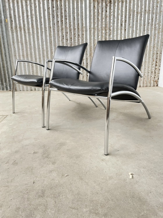 Image 1 of Kebe design fauteuils Denemarken 1980 vintage fauteuils