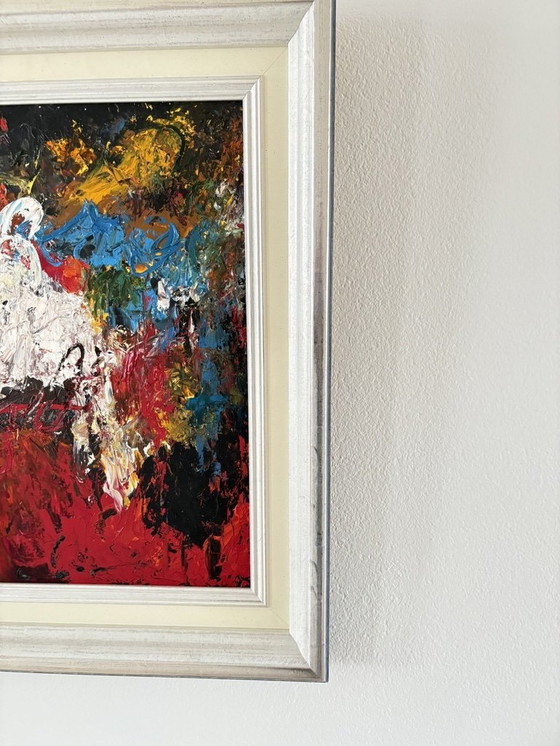 Image 1 of Abstracte Schilderij Jan Van Ginneke