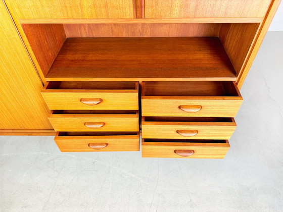 Image 1 of Vintage teakhouten highboard woonkamer kast Althoff Mid Century