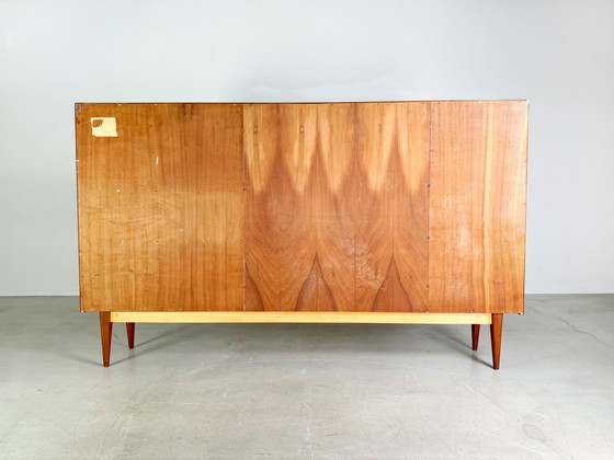 Image 1 of Vintage teakhouten highboard woonkamer kast Althoff Mid Century