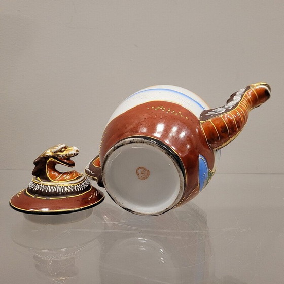 Image 1 of Vintage theepotten servies "Toi et Moi" van Satsuma porselein, Japan