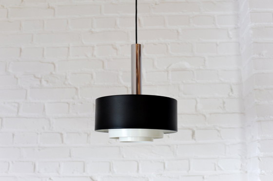 Image 1 of Bijzondere Mcm Zwart Witte Schalen Hanglamp