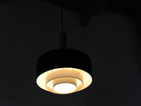 Image 1 of Bijzondere Mcm Zwart Witte Schalen Hanglamp