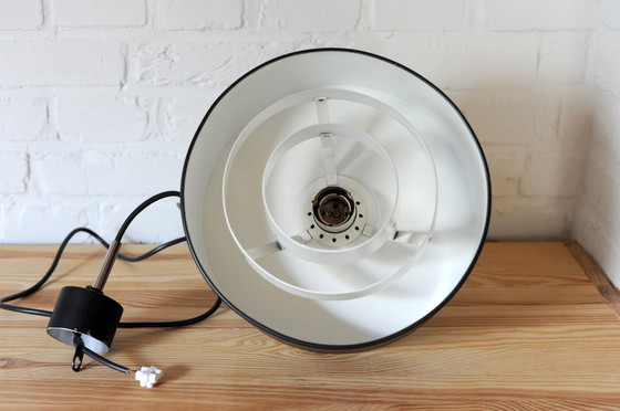 Image 1 of Bijzondere Mcm Zwart Witte Schalen Hanglamp