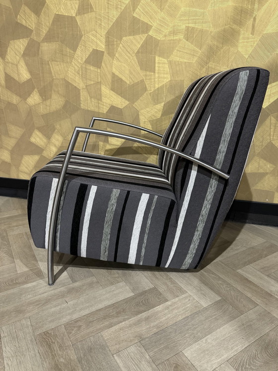 Image 1 of 2X Schitterende Buisframe Fauteuil / Armstoel,