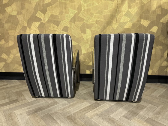 Image 1 of 2X Schitterende Buisframe Fauteuil / Armstoel,