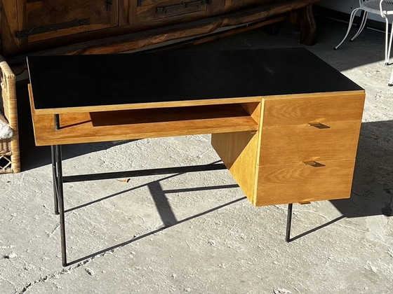 Image 1 of Vintage bureau uit de jaren 1950 in de stijl van Pierre Paulin.