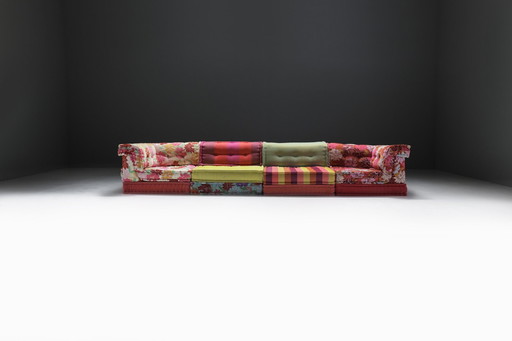 Mah Jong Sofa In 'Kenzo Takada' Stof Door Hans Hopfer Voor Roche Bobois Frankrijk