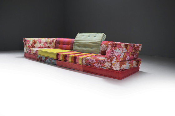 Image 1 of Mah Jong Sofa In 'Kenzo Takada' Stof Door Hans Hopfer Voor Roche Bobois Frankrijk