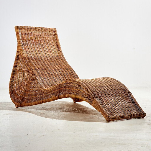 Vintage "Karlskrona" rieten en bamboe stoelen van Karl Malmvell voor Ikéa, 1998