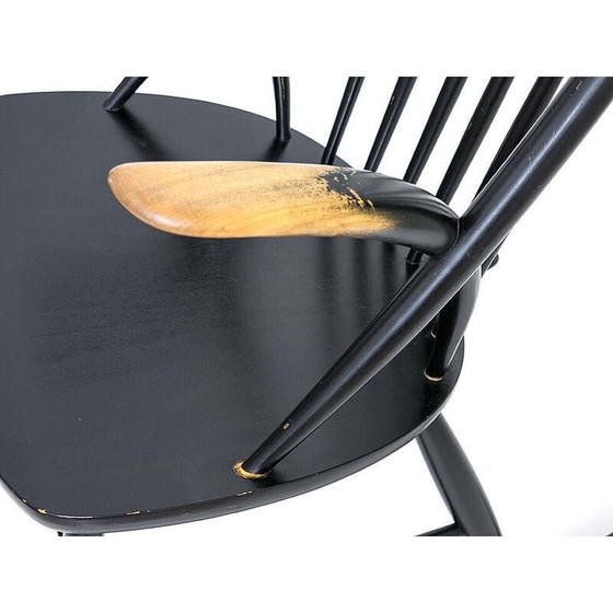 Image 1 of Vintage schommelstoel van Illum Wikkelso voor Niels Eilersen, Denemarken 1959