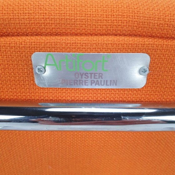 Image 1 of Vintage fauteuil met voetenbank Oyster van Pierre Paulin voor Artifort, jaren 1960