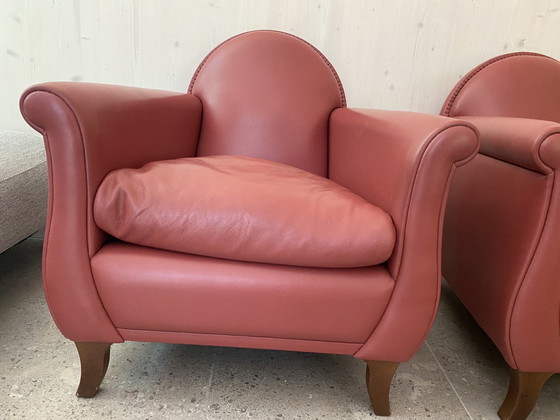 Image 1 of 2x Poltrona Frau fauteuils