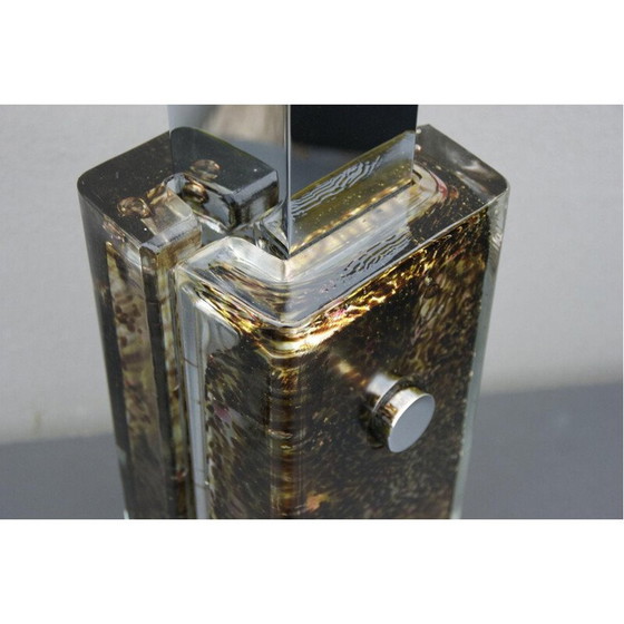 Image 1 of Vintage glazen tafellamp van Helena Tynell voor Limburg, 1970