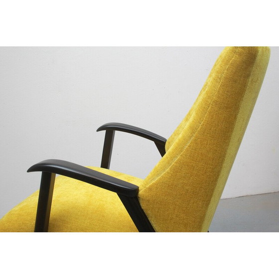 Image 1 of Vintage fauteuil in massief hout, 1950
