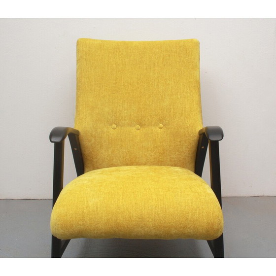Image 1 of Vintage fauteuil in massief hout, 1950