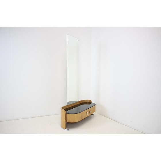 Image 1 of Vintage Art Deco spiegel, Tsjecho-Slowakije 1937