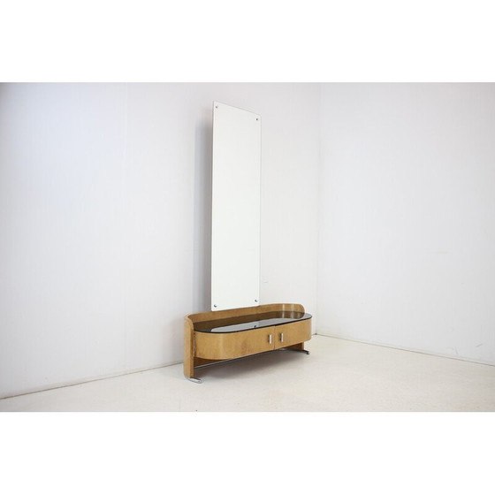 Image 1 of Vintage Art Deco spiegel, Tsjecho-Slowakije 1937