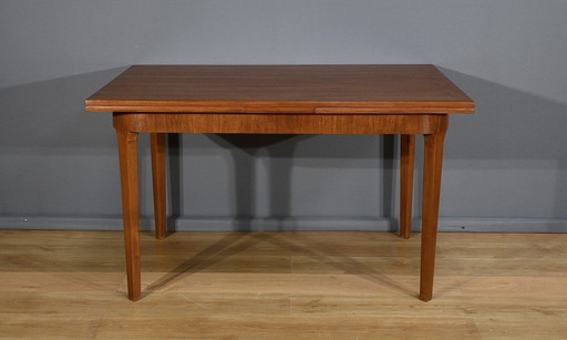 Scandinavische Teakhouten uitschuifbare tafel - 1960