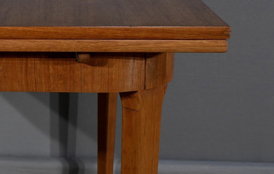 Image 1 of Scandinavische Teakhouten uitschuifbare tafel - 1960