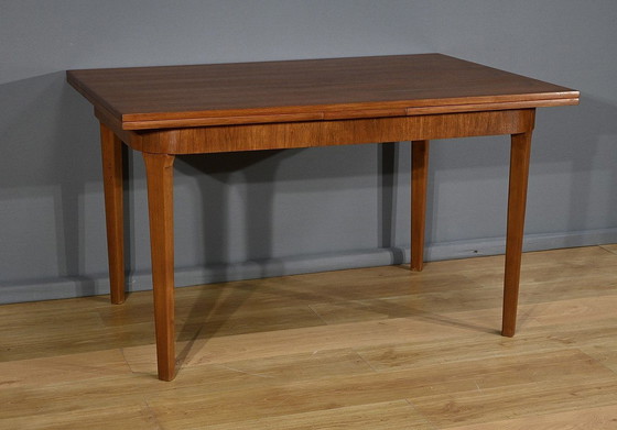 Image 1 of Scandinavische Teakhouten uitschuifbare tafel - 1960