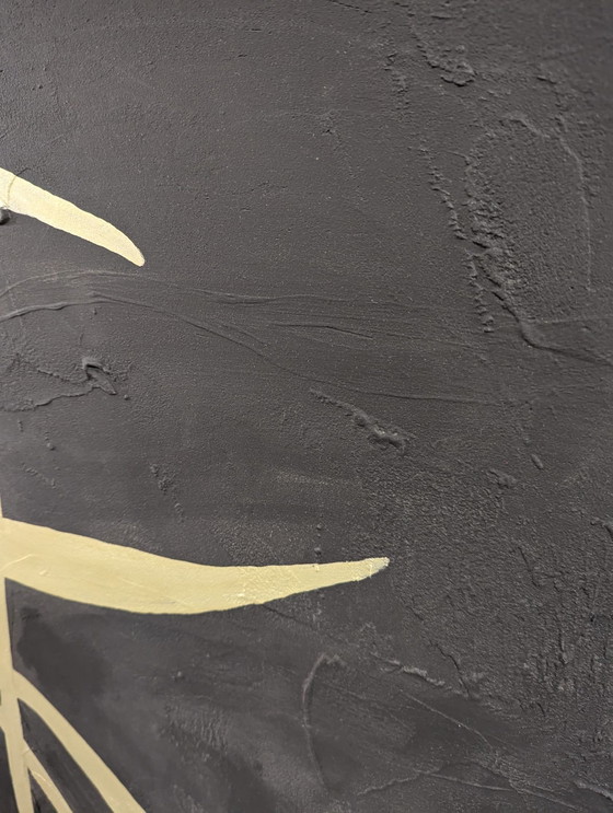 Image 1 of Schilderij Triangle Gold