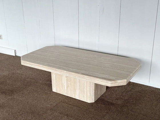 Image 1 of Vintage travertine coffeetable