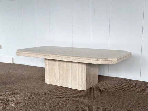 Image 1 of Vintage travertine coffeetable