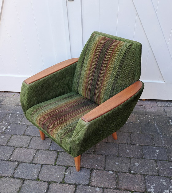 Image 1 of 2X Fauteuil in de stijl van Madsen & Schubell Voor Bovenkamp