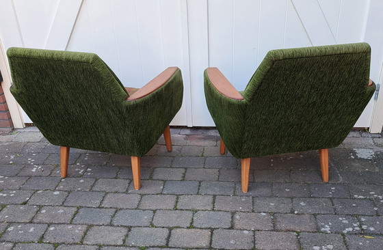 Image 1 of 2X Fauteuil in de stijl van Madsen & Schubell Voor Bovenkamp