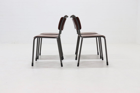 Image 1 of 4 x Vintage Gispen 106 Eetkamerstoel