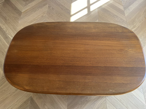 Image 1 of Deense Mid Century teakhouten salontafel van Niels Bach