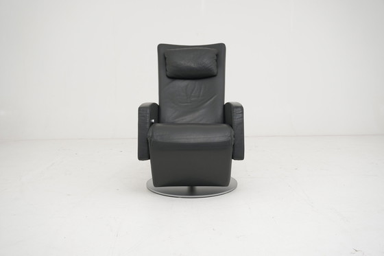 Image 1 of Rolf Benz Lse 5800 fauteuil relaxfunctie leer antracietbruin