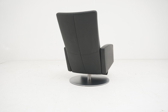 Image 1 of Rolf Benz Lse 5800 fauteuil relaxfunctie leer antracietbruin