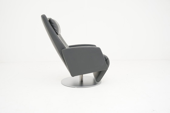 Image 1 of Rolf Benz Lse 5800 fauteuil relaxfunctie leer antracietbruin