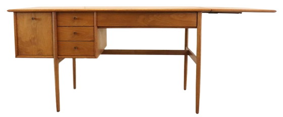 Image 1 of Drexel Parallel Series drop leaf bureau 'Bakersfield' vintage