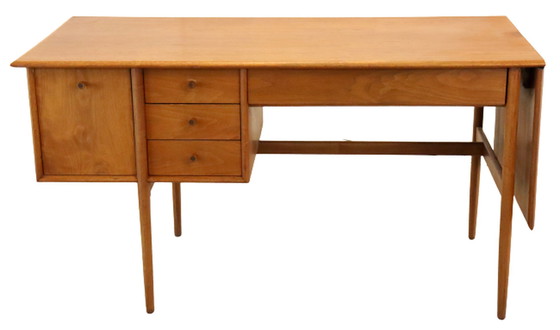 Image 1 of Drexel Parallel Series drop leaf bureau 'Bakersfield' vintage