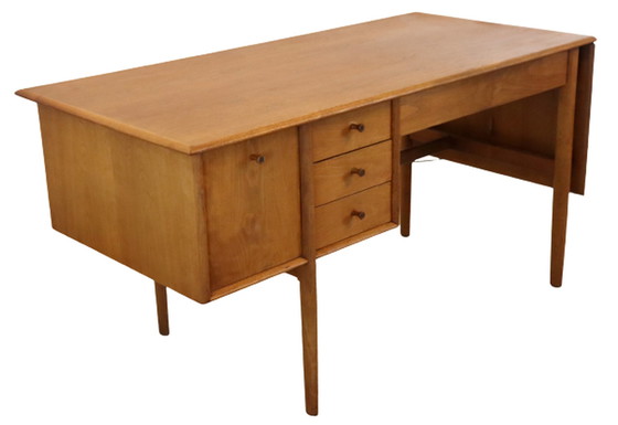 Image 1 of Drexel Parallel Series drop leaf bureau 'Bakersfield' vintage