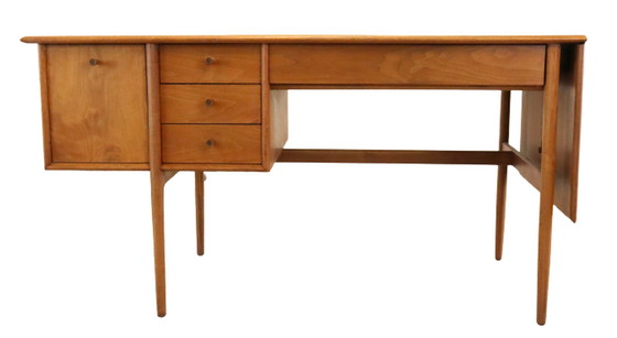 Image 1 of Drexel Parallel Series drop leaf bureau 'Bakersfield' vintage