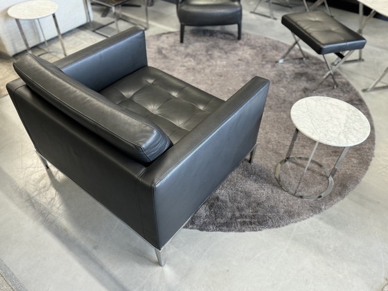 Image 1 of B&B Italia Ac Lounge Fauteuil Zwart Leer 